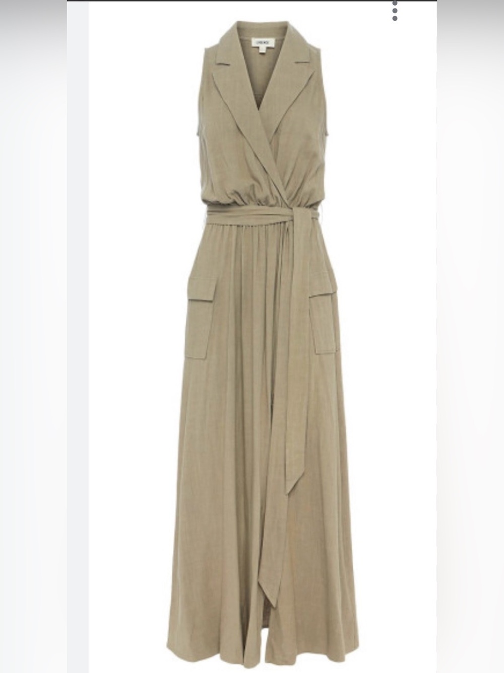 L’Agence Mayer Military Maxi Dress in Ivory NEW NWT